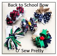 BACK TO SCHOOL HAIR BOWS